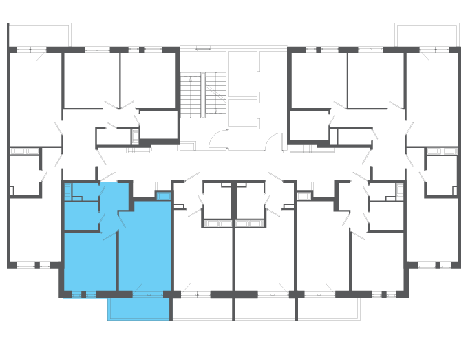 Квартира №140410 на этаже