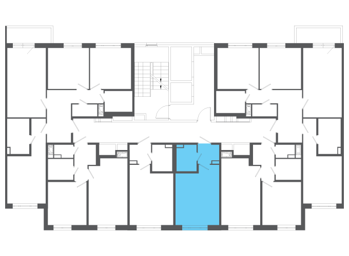 Квартира №140371 на этаже