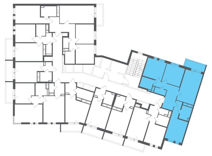 Квартира №140485 на этаже
