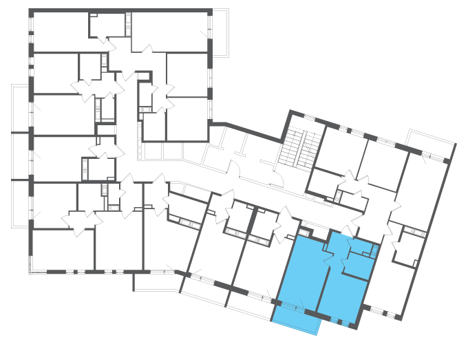 Квартира №140486 на этаже