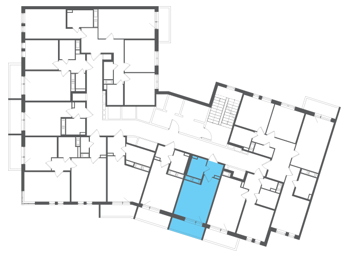 Квартира №140507 на этаже
