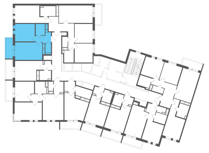 Квартира №140512 на этаже