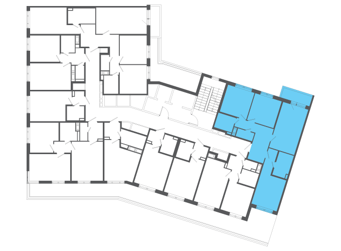 Квартира №140415 на этаже