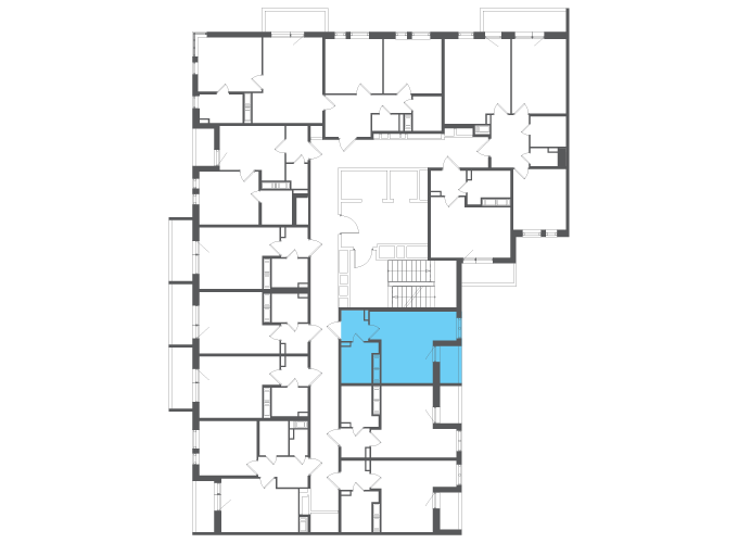 Квартира №140786 на этаже