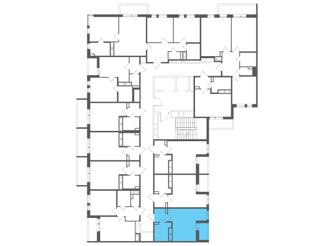 Квартира №140789 на этаже