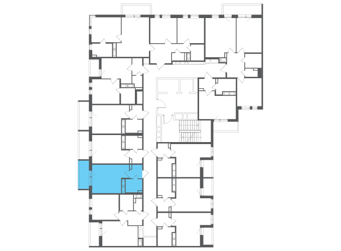 Квартира №140791 на этаже