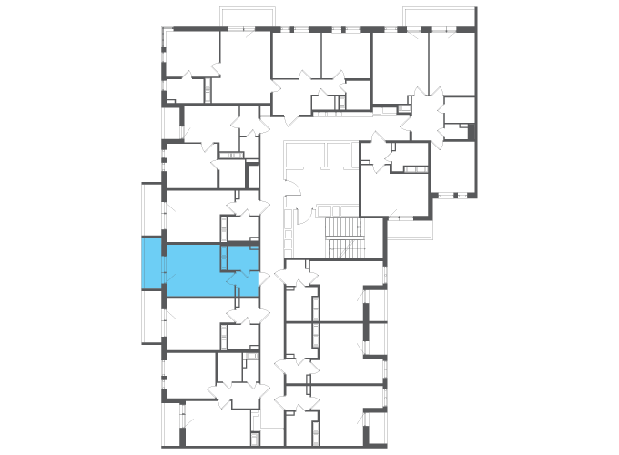 Квартира №140792 на этаже