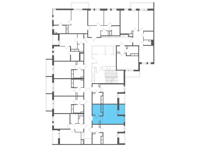 Квартира №140692 на этаже