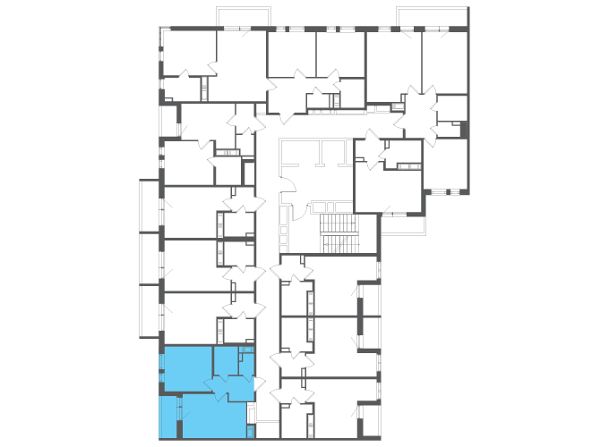 Квартира №140694 на этаже