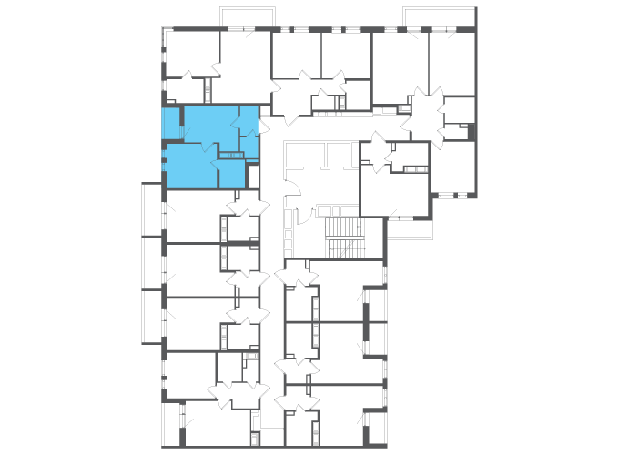 Квартира №140698 на этаже