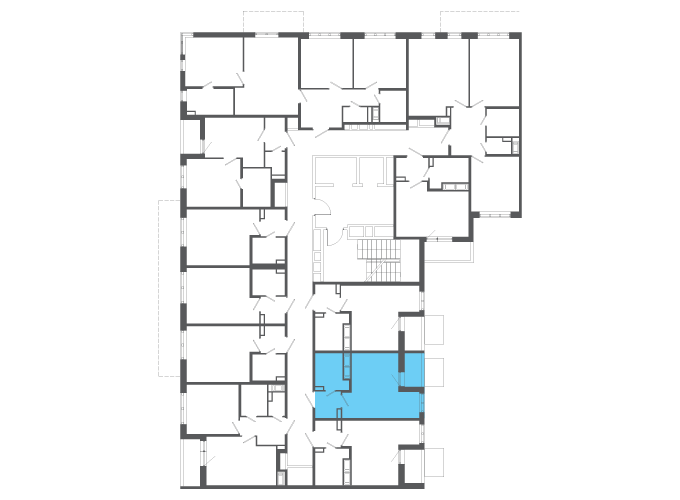 Квартира №140710 на этаже