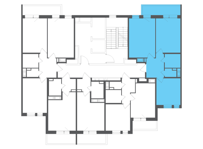 Квартира №140899 на этаже