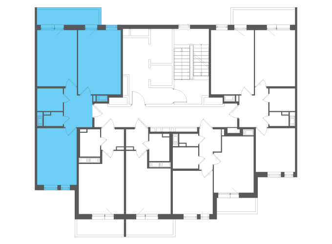 Квартира №140903 на этаже
