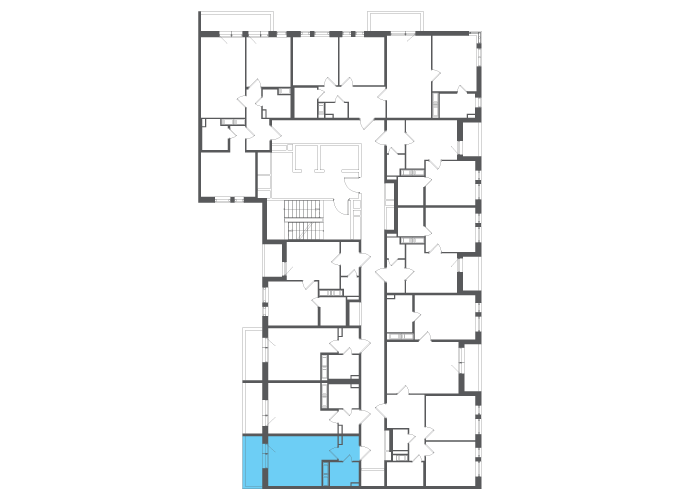 Квартира №141003 на этаже