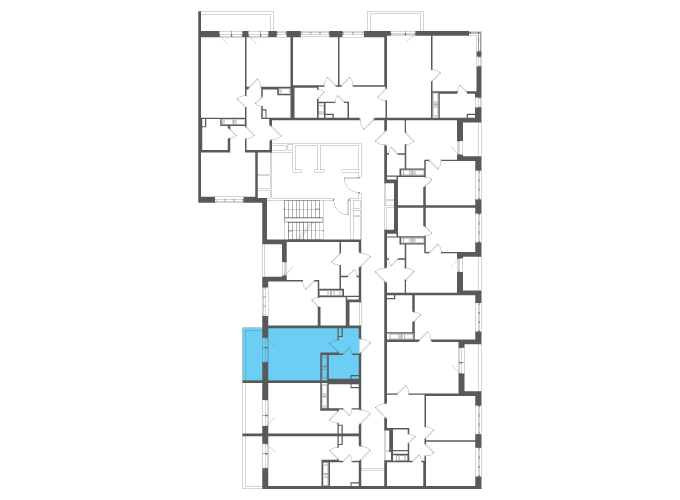 Квартира №140946 на этаже