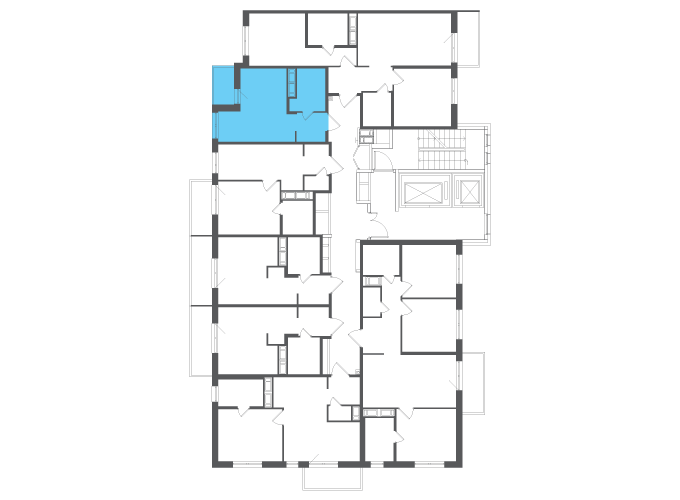 Квартира №141194 на этаже