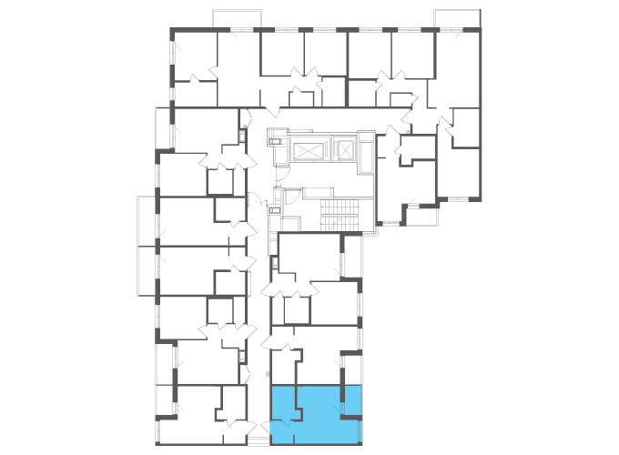 Квартира №141409 на этаже