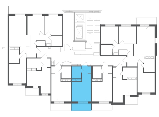 Квартира №141501 на этаже