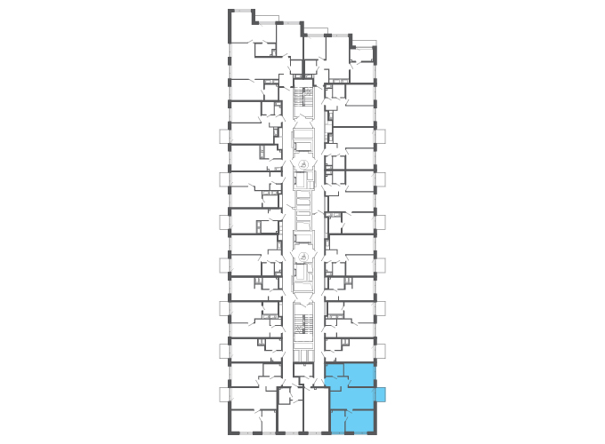 Квартира №146725 на этаже