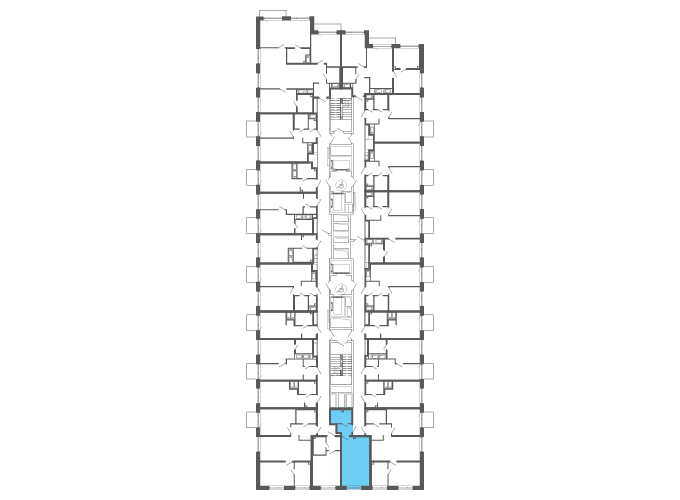 Квартира №146749 на этаже