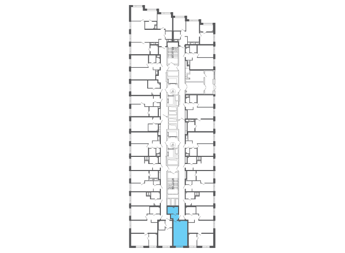 Квартира №146629 на этаже