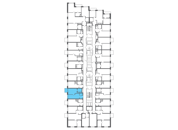Квартира №146907 на этаже
