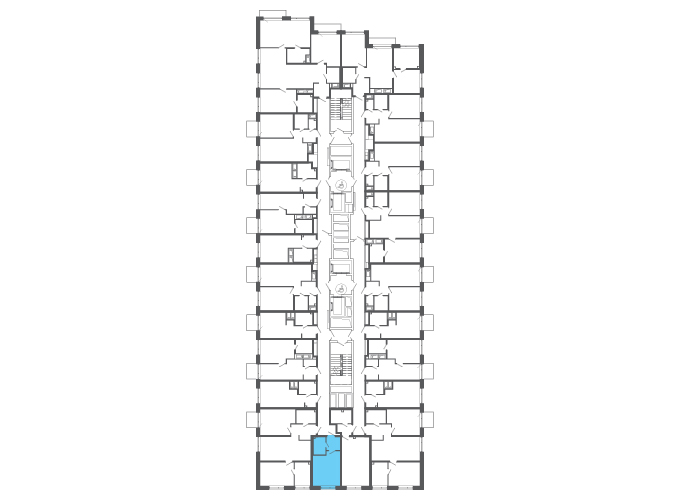 Квартира №146948 на этаже