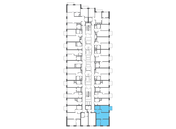 Квартира №146946 на этаже