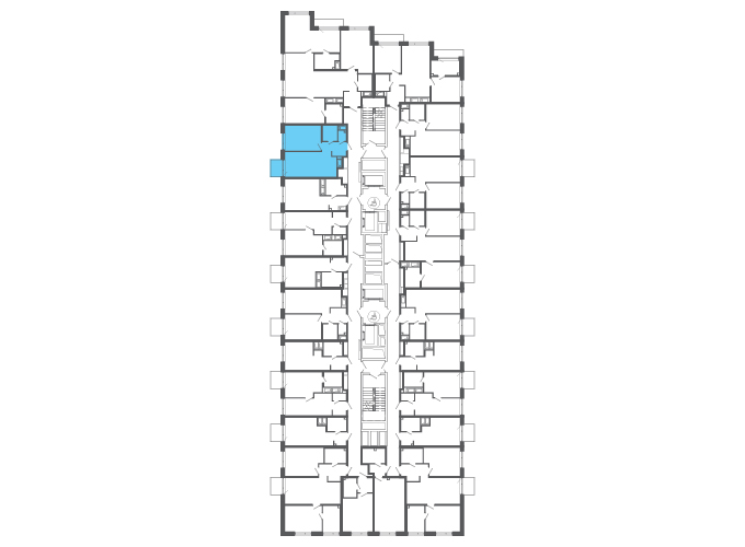 Квартира №146598 на этаже