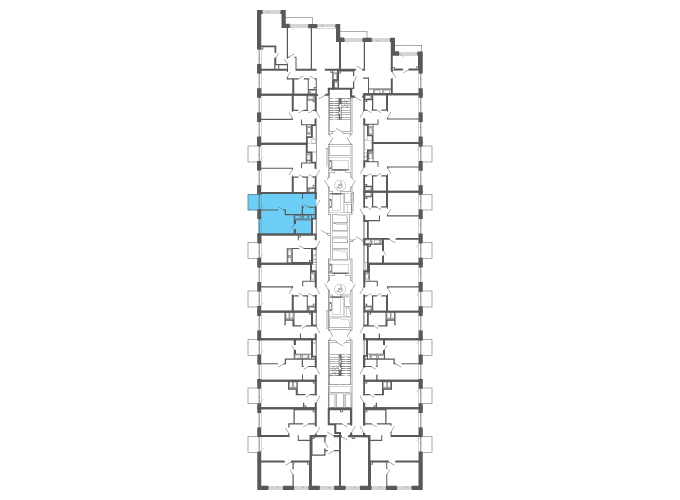 Квартира №146213 на этаже