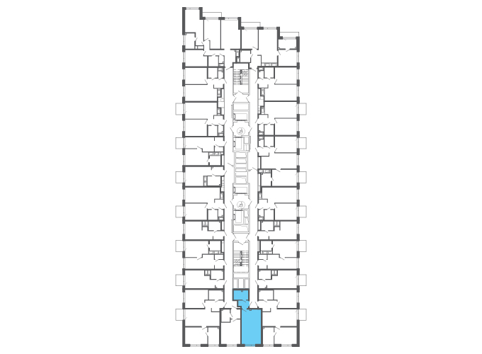 Квартира №146298 на этаже