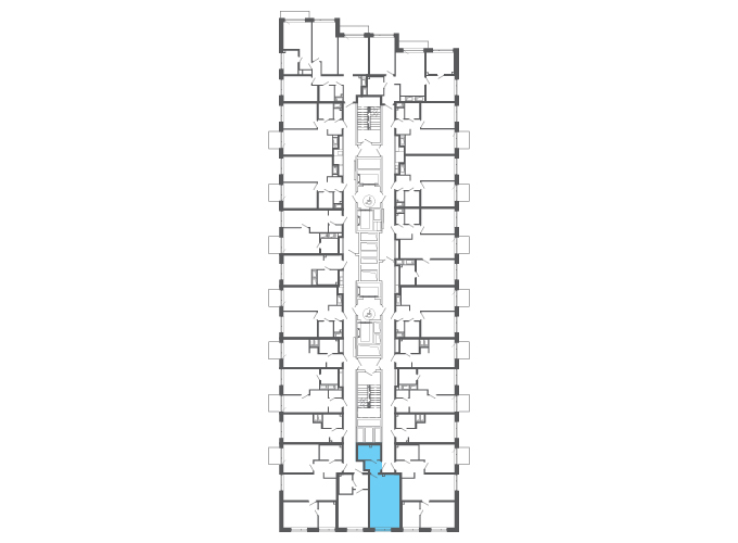 Квартира №146321 на этаже