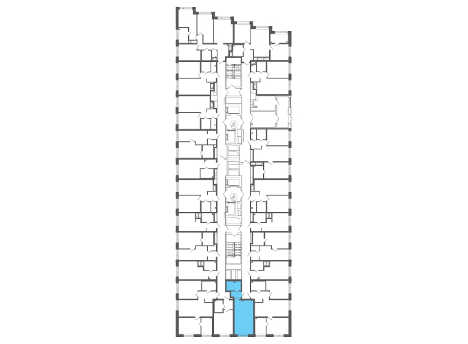 Квартира №146181 на этаже