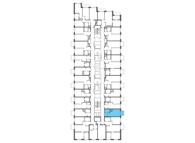 Квартира №146156 на этаже