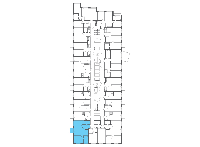 Квартира №147787 на этаже