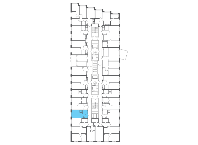 Квартира №147745 на этаже