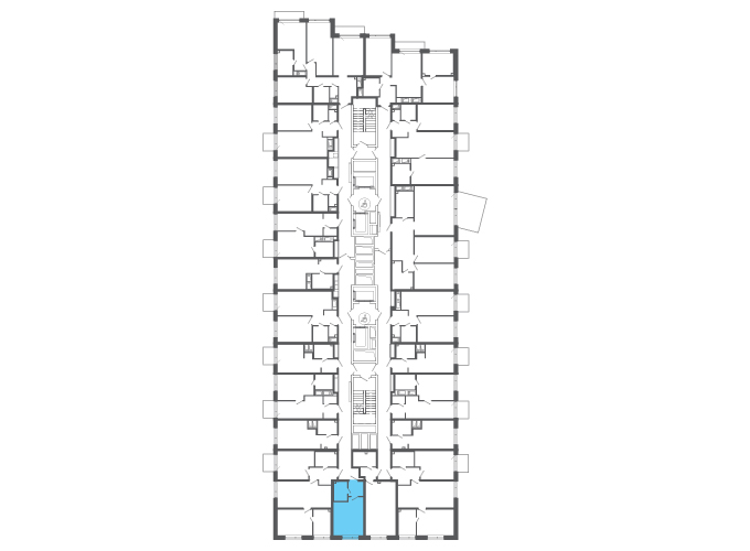 Квартира №147994 на этаже