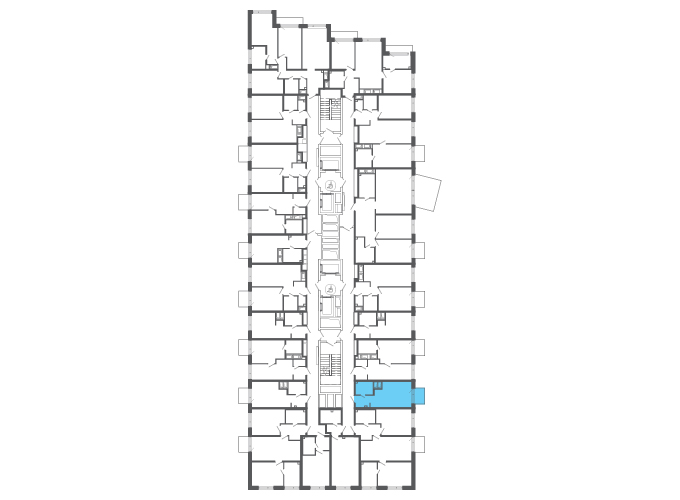 Квартира №148013 на этаже