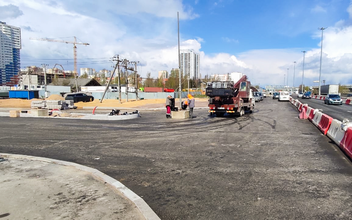 В Шушарах готовят к открытию новую дорогу с выездом на Витебский проспект.  Работы произвела ГК «Лидер Групп»!